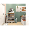 Multi Tier Wooden Shoe Shelf for Neat Entryway Organization Shoe Cabinet Storage