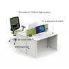 Ergonomic Eco Friendly Materials Professional Staff Use Minimalist Office Workstations and Desks