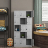 Supermarket Home Office School Organization Use Strong Steel Multi Door Steel Locker Cabinet