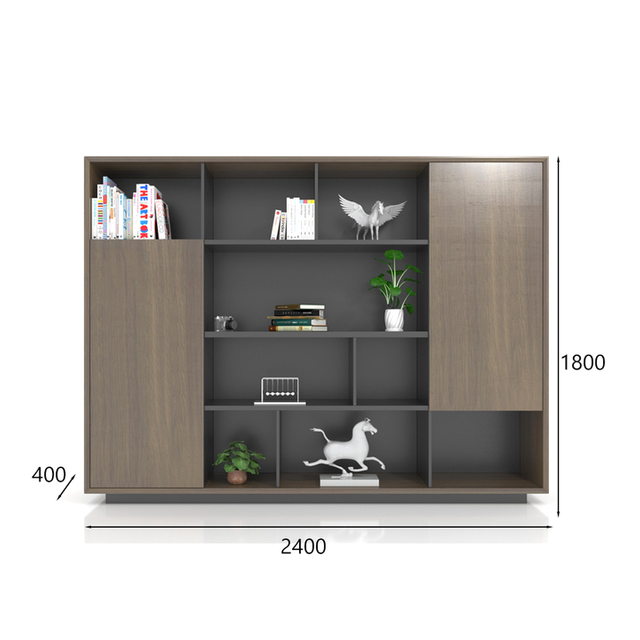 Custom Modular Furniture Modern E0-grade Particle Board Material Storage Wooden Filing Cabinet for Office