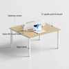 Adjustable Workstation Office Table Particle Board Height Options Standing Desk