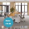 Up and Down Desk 4-Motor Electric Height-Adjustable Desk 3-Segment Dual-Seat Office Table Adjustable Table
