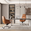 Custom Color Options OEM/ODM Managerial Brown Leather Executive Office Chair for Professional Environments