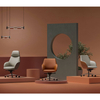 Custom Color Options OEM/ODM Managerial Brown Leather Executive Office Chair for Professional Environments