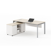 Customized Modern Style Wooden Office Manager's Desk with Movable Cabinet for Study