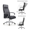 Luxury Thick Cushion High Density Foam Leather Arm Chairs for School Library Waiting Area