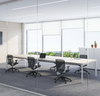 Factory-Standard Materials Wooden with Steel Frame Table Legs Conference Table Meeting Desk