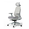 Adjustable Headrest and Armrest of the Seat High Back Mesh Office Chair White with Head Rest