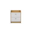 Contemporary Bedside Table Compact Night Stand for Apartments and Dorms