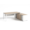 High-quality Customized Modern Basic CEO Office Desk Wooden Main Table with Sub-cabinet for Manager