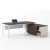 Color Customizable Factory Price Wood Material Working Desks with Auxiliary Cabinet for Office Building and School