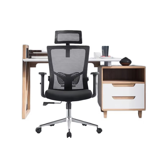 Modern Mesh Office Chair for Employees Ergonomic Computer Chair with Lumbar Support and Adjustable Height