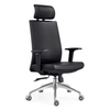 Modern Office Employees Executive Leather Chair with Adjustable Height and Lumbar Support