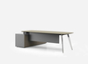 L Shaped Furniture Boss Table Design Modern Ceo Manager Desk Executive Wooden Office Table for Office Hotel School