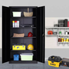 Heavy Duty Fireproof File 2 Door Filing Cabinet Set Safety Document Storage for School Office Building