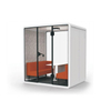 Instant Privacy Pod for Open Space Office Features Ventilation Power and LED Light for Seamless Work Sessions