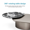 Executive Workspace Wood Office Occasional Coffee Tables Gray Marble Living Room Coffee Study Office Table