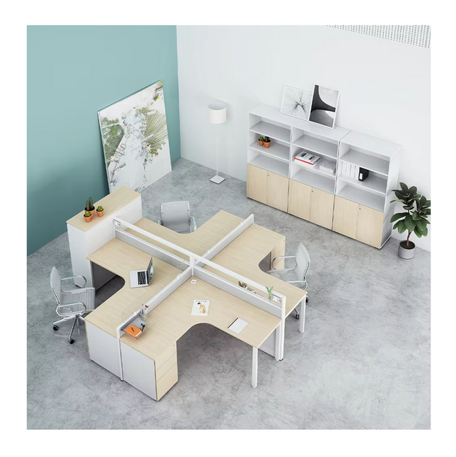 Factory-Standard Materials Modern Modular Office Furniture Call Center Group Office Staff Desk