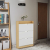 Slim Design Shoe Rack Organizer Perfect Slim Shoe Cabinet for Small Hallway Spaces