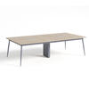 Custom Modern Solid Wood Top and Steel Legs Office Meeting Table for Executive Meeting Rooms & Corporate Spaces